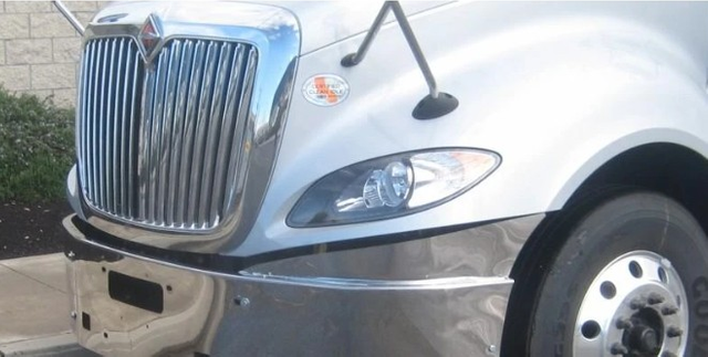 Central Bumper Assembly Painted With Chrome for 2012-2020 International ProStar