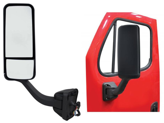 Black Door Mirror Assembly for 2007-2018 Freightliner Cascadia