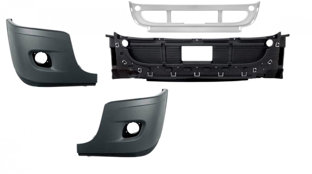 Bumper Chrome Central with Fog Light Hole for 2008-2018 Cascadia Carton Packed