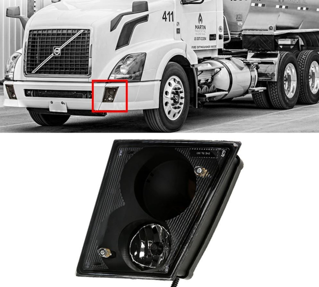 Fog Light Assembly for 2004-2015 Volvo VNL\n2004-2014 Volvo VN\n